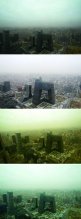 北京昨日20余人因大风天气被砸伤 楼房墙皮刮落