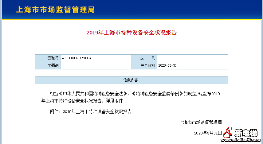 上海市市场监管局发布2019年度本市特种设备安全状况报告(全文,电梯零事故)(图1) 上海市市场监管局发布2019年度本市特种设备安全状况报告(全文,电梯零事故)(图1)