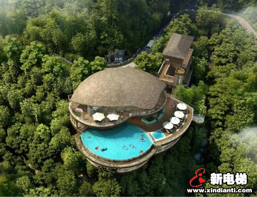 莱茵电梯助力御水温泉·竹溪谷酒店打造又一度假新去处(图2) 莱茵电梯助力御水温泉·竹溪谷酒店打造又一度假新去处(图2)