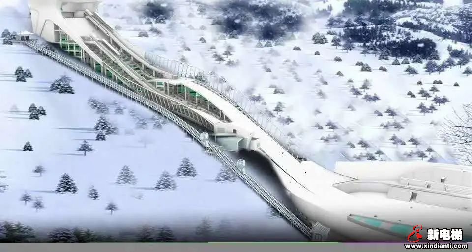 挑战极限!莱茵斜行电梯入驻国家跳台滑雪中心(图4) 挑战极限!莱茵斜行电梯入驻国家跳台滑雪中心(图4)