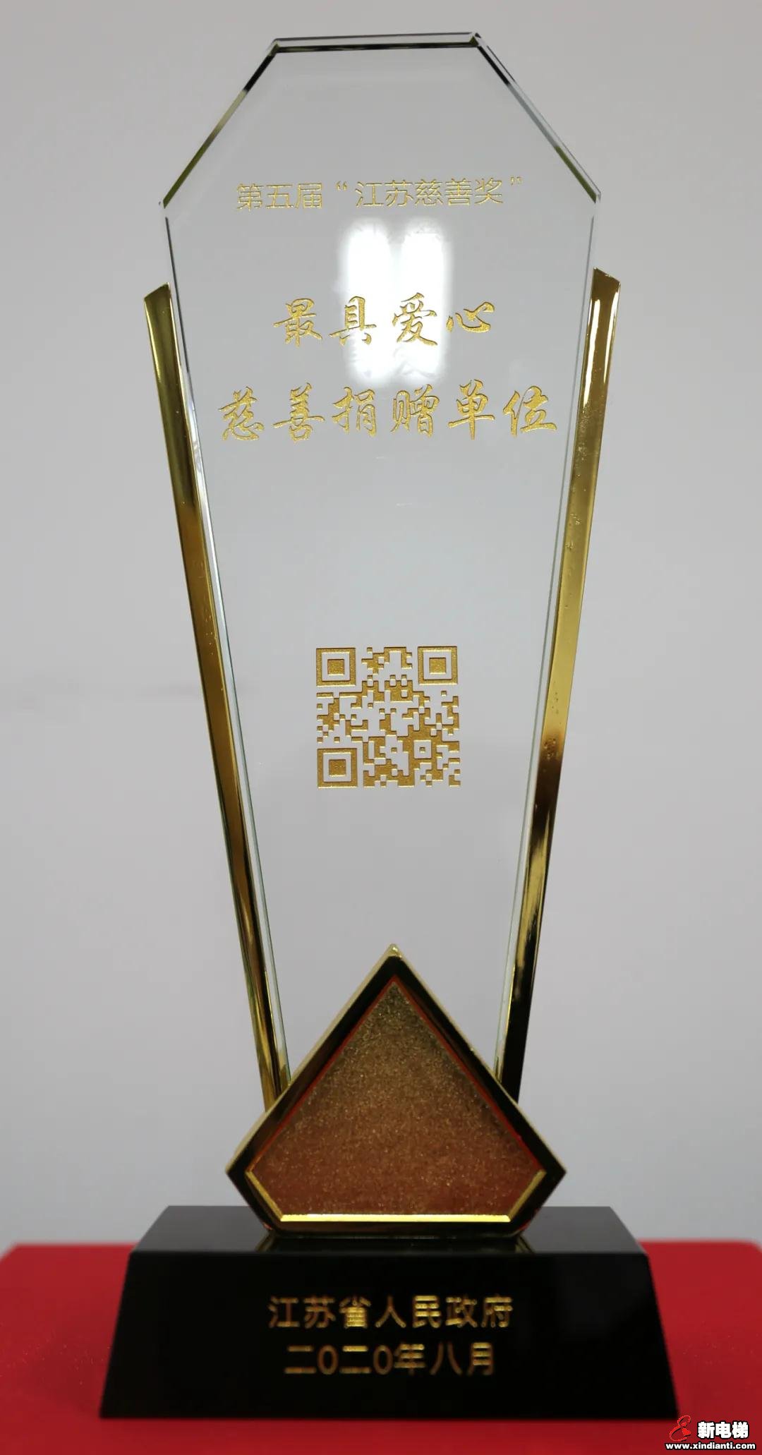 康力电梯再次荣获“江苏慈善奖”(图2) 康力电梯再次荣获“江苏慈善奖”(图2)
