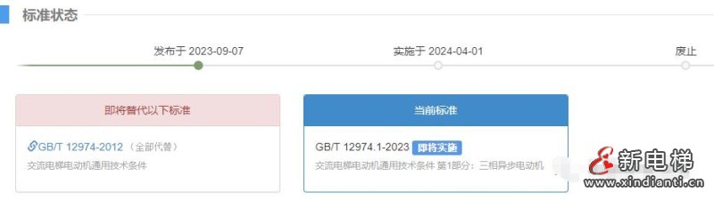 两项电梯电动机国家标准发布,24年4月1日实施(图2) 两项电梯电动机国家标准发布,24年4月1日实施(图2)