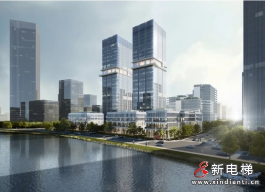 23台康力4m/s高速梯!杭州廊湾科创中心双子楼(图3) 23台康力4m/s高速梯!杭州廊湾科创中心双子楼(图3)